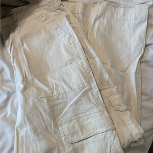 MenCasual Cargo Pants in Off-White